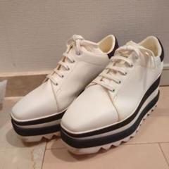 美品 希少 ステラマッカートニー エリス スター 厚底 ピンク メタリック 38 美品 希少 ステラマッカートニー エリス スター 厚底 ピンク
