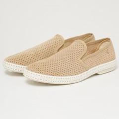 Rivieras / リビエラ 新品 パンチング スエード スリッポン メンズ