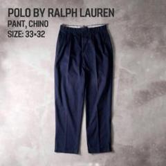 限界値下げ‼️90s 極太　ポロチノ　ラルフローレン　ハモンド　W38　ネイビー 90s Ralph Lauren ポロチノ ラルフローレン ヴィンテージ