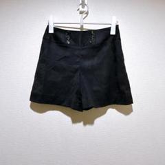 【ビアッジョブルー】ブラックショートパンツ ボタン付き　サイズ1 日本製