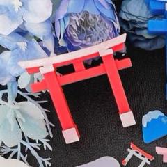 シリコンモールド　鳥居　神社　デコパーツ　キーホルダ　トレカケース　レジン