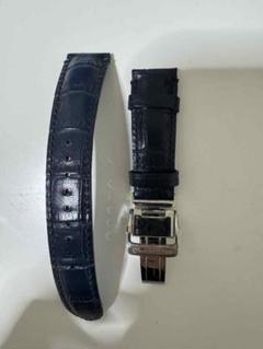 新品　未使用品　ORIENT STAR ネイビー レザー ベルト 正規品
