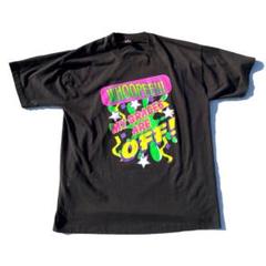 【90s】USA製 Whoopee ジョーク メッセージ Tシャツ ブラック
