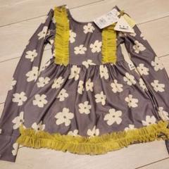 MARK'S 花柄フリルワンピース水着 140