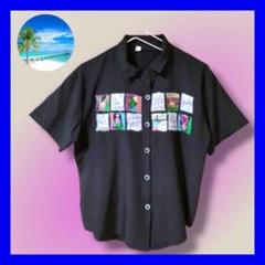 【大人気 】アジア アラブ エスニック 刺繍 半袖 春夏 おしゃれ 南国　LL