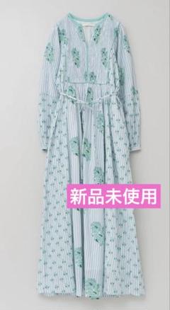 未使用級　ヌキテパ　グリーン　ストライプマキシワンピース　Mサイズ　完売サイズ ヌキテパのフリマアイテム一覧
