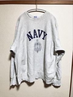 90s USA製 MVP US NAVY スウェット リバースウィーブタイプ