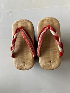 ぽっくり、七五三、昭和レトロ、美品、 美品 京都の老舗 七五三 ぽっくり 下駄 鈴つき 昭和レトロ - 七五三