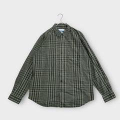 Columbiaコロンビア（L）チェックシャツ 綿100% グリーン 羽織り