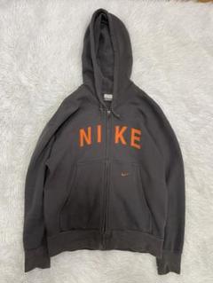 old nike ナイキ　ジップアップパーカー　ネイビー　古着　y2k 美品 】 ナイキ ジップアップパーカー Mサイズ ソロ ス