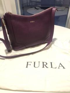 フルラ　FURLA ショルダーバッグ　パープル　プラム　袋付き