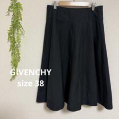 GIVENCHY ジバンシィ ひざ丈スカート 黒 XS 2020725E0016 GIVENCHY - GIVENCHY ジバンシー ひざ丈スカート XS 黒 【古着