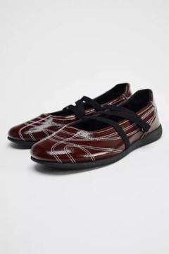 安く 買う 方法ファッション - ZARA バレエフラットスニーカー