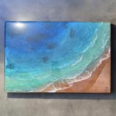 【S240611】海アート　レジンアート　インテリア　アート　絵画　海　壁掛け 受注制作】海アート 9,500円〜 レジンアート アートパネル