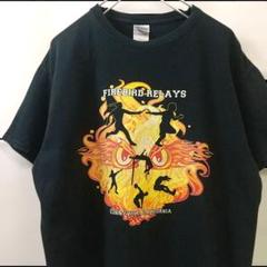 ギルダン FIREBIRD RELAYS プリント Tシャツ 黒 M 海外古着