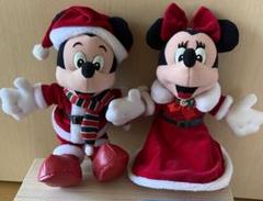 ディズニー ミッキー、ミニー クリスマスぬいぐるみ レア レトロ