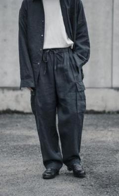 wirrow リネンカーゴ　23ss サイズ1 チャコールグレー wirrow リネンカーゴ 23ss サイズ1 チャコールグレー - メルカリ