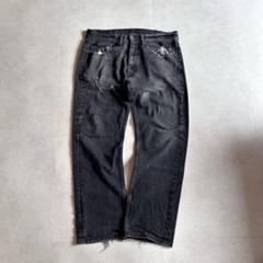 雰囲気⭕️Levi's 505 STRAIGHT BLACK フェーダメージのサムネイル