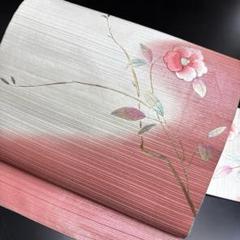 4-101 名古屋帯 九寸 美品 正絹 着物 名古屋仕立て
