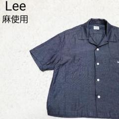 リー メンズ コットンリネン 短丈 オープンカラーシャツ cboyシティボーイ
