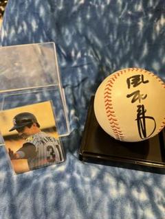 掛布雅之 直筆サインボール＋カルビーカード1986年セット 阪神