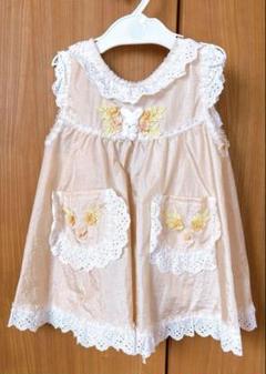 アリヴェデルチ　刺繍付きキッズエプロン