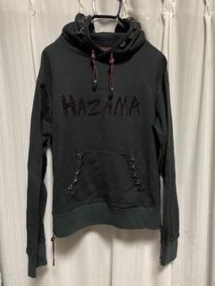 hazama 散りばめられし透明彩度のロゴパーカー hazama 散りばめられし透明彩度のロゴパーカー