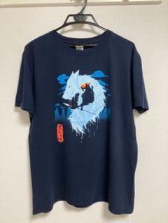【返品?交換対象商品】 もののけ姫 グラフィック◎00's Tシャツ ジブリ ネイビー L Tシャツ・アパレル