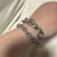 アングリッド　な二重巻　チェーンブレスレット