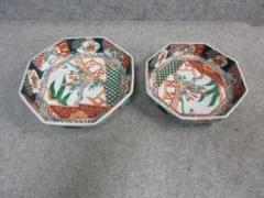 【新作入荷!!】 伊万里焼色絵草木文八角皿 2枚 [B24621] - メルカリ 工芸品