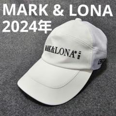 大学生 割引 マークアンドロナ】2024年春夏 メッシュゴルフ ロゴネーム メンズウェア