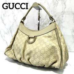 ◎美品◎GUCCI シマレザー アビー ワンショルダーバッグ オフホワイト