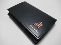 【極美品】ポールスミス　マーケトリーストライプラビット 名刺入れ　黒　ブラック Paul Smith ポールスミス 名刺入れ カードケース マーケトリー