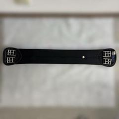 PASSIER パッシェ ゴム付き 高級革腹帯 120㎝ブラック 乗馬用品 馬術