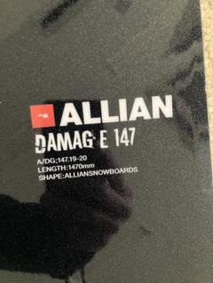 ALLIAN DAMAGE E 147 スノーボード 1470mm 力強さとルーズさが絶妙なジブ&グラトリ最適ボード「DAMAGE