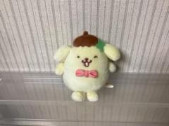 値下げ！限定　サンリオ　25th　ポムポムプリン　25周年　マスコットぬいぐるみ ポムポムプリン25周年記念！ ふわふわのぬいぐるみPCクッション