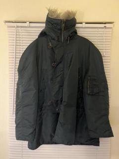 ALPHA INDUSTRIES INC ファー付き黒モッズコート　Lサイズ アルファインダストリーズモッズコートライナー付きブラック