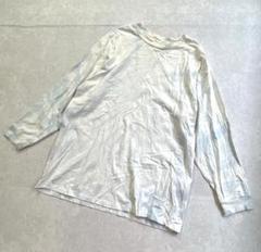 Levi's リーバイス ロゴ刺繍 ダイダイ柄 ロンT〔M〕長袖 Tシャツ 水色