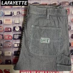 LAFAYETTEダブルニーペインターデニムパンツヒッコリーストライプLFYT LAFAYETTEダブルニーペインターデニムパンツヒッコリー