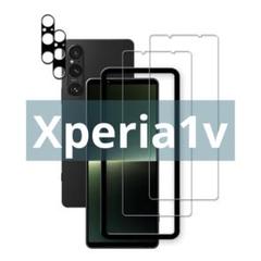 【✨大特価✨】Xperia1v　ガラスフィルム　画面保護　カメラレンズ保護