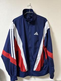 adidas ウィンドブレーカー ネイビー/レッド/ホワイト