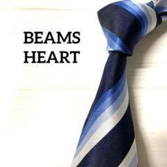 ビームスハート　BEAMS HEARTネクタイ　レジメンタルストライプ　ブルー系のサムネイル