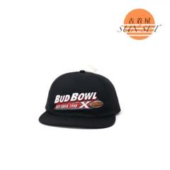 90s 未使用 BUD BOWL バドワイザー ビンテージ キャップ 希少 刺繍