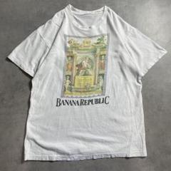 90s USA製 バナナリパブリック アート art vintage Tシャツ