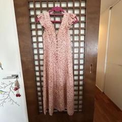 MARC JACOBS】SILK混レーヨン クラッシュベロア花柄ロング ドレス