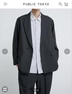 【public tokyo】ダークグレー テーラードジャケット メンズ/アウター/ジャケット｜PUBLIC TOKYO ONLINE STORE