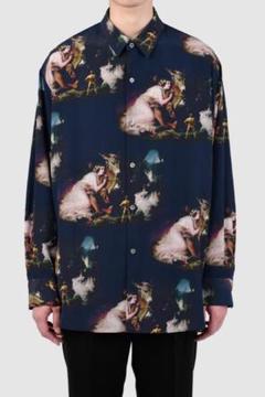 新品 LAD MUSICIAN 22AW 西洋絵画 BIG SHIRT 44