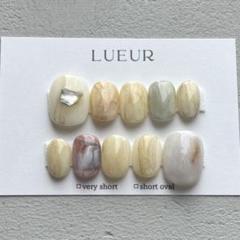 ネイルチップ ニュアンス 鉱物 地層 韓国