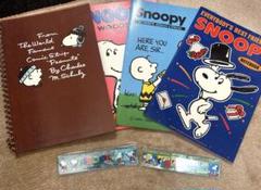 平成　レトロ　スヌーピー　ノートと定規 SNOOPY