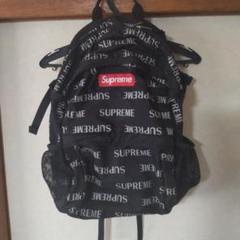 Supreme ロゴプリント バックパック　16aw Supreme ロゴ バックパック | ブラック | FARFETCH JP